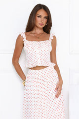 Trendsetters Hour Polka Dot Set White