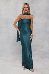 Satin Neck Scarf Teal