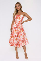 Vintage Find Midi Dress Orange