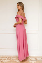 Luxurious Aurora Maxi Dress Rose