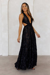Crystal Cove Maxi Dress Black
