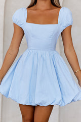 Picnic Posy Mini Dress Blue