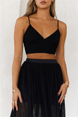 Daylight Parties Crop Top Black