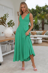 Dusk Soiree Midi Dress Green