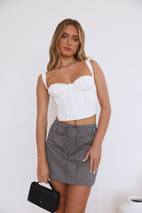Super Stylish Crop Top White