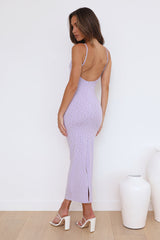 SNDYS Elora Midi Dress Lilac Floral