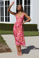 It Was A Dream Midi Dress Pink