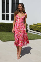 It Was A Dream Midi Dress Pink