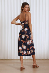 Lost At Sea Midi Dress Navy