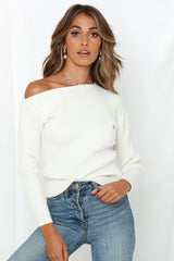 Dream Of A Different Kind Knit Top Ivory