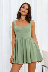 Give Notice Romper Green
