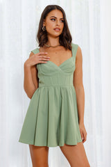 Give Notice Romper Green