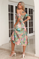Setting Goals Midi Dress Sage