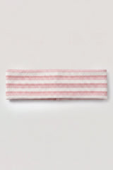Ribbed Jersey Headband in Pink Stripe