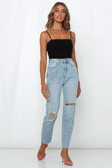 LEE High Mom Jeans Oxy Destruct