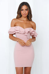 Turn Off My Phone Dress Blush