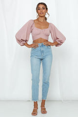 Perfect Cabrioles Crop Top Mauve