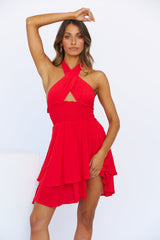 Morning Sky Dress Red