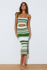 Sweetest Treat Midi Dress Green