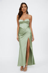 Luxe Prose Maxi Dress Sage