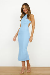 Radio Tunes Midi Dress Blue