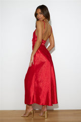 Charming Dance Maxi Dress Red