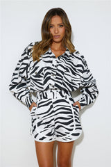 C/MEO COLLECTIVE Split Decision Shorts White