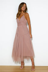 Be Seen In This Midi Dress Pink