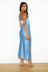 Adore Sunsets Midi Dress Blue