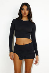 Easy 'Fit Mini Skirt Black