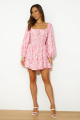 Long Beach Walks Mini Dress Pink