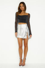 Life Spark Crop Top Black