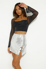 Life Spark Crop Top Black