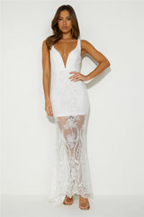 Choose Style Lace Maxi Dress White