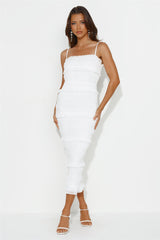 She's Classy Midi Dress White