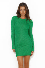 Ski Resort Mini Dress Green