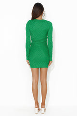 Ski Resort Mini Dress Green