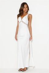 LIONESS Dakota Maxi Dress Porcelain