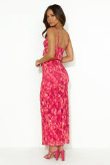 Shopaholic Mesh Maxi Skirt Red
