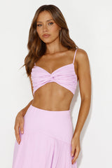 Newest Bloom Crop Top Lilac