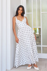 Runway Dreams Satin Maxi Dress White
