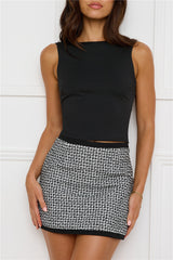Club Friends Crop Top Black
