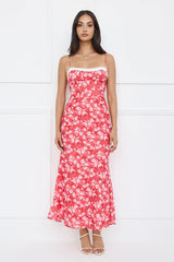 Recipe For Happiness Maxi Dress Red