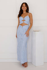 Secluded Shores Crop Top Blue