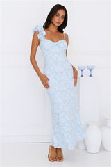 Nights Of Delight Maxi Dress Blue