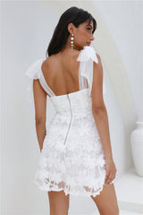 Island Hills Mini Dress White