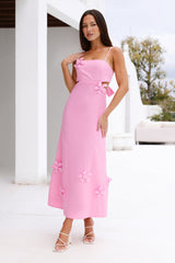 Lush Blooms Maxi Dress Pink