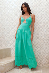 Winery On The Coast Maxi Dress Green