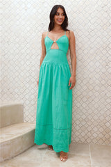 Winery On The Coast Maxi Dress Green