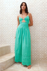 Winery On The Coast Maxi Dress Green